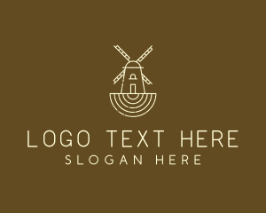 Rustic Farm Windmill logo