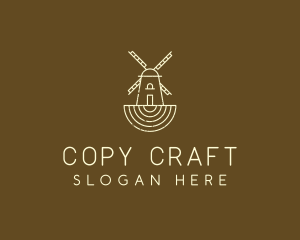 Rustic Farm Windmill logo design