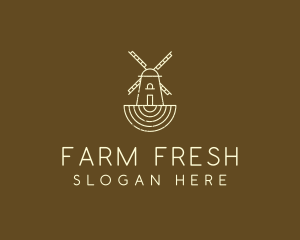 Rustic Farm Windmill logo