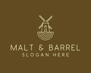 Rustic Farm Windmill logo