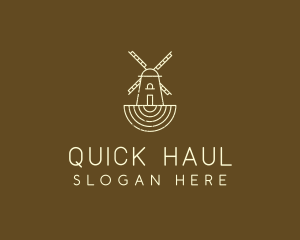 Rustic Farm Windmill logo design