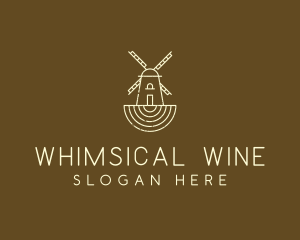 Rustic Farm Windmill logo design