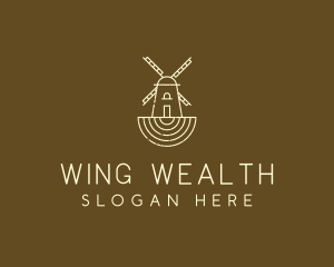 Rustic Farm Windmill logo design