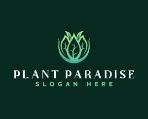 Plant Landscaping Leaves logo design