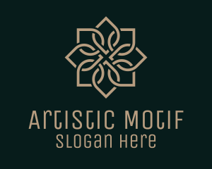 Brown Floral Motif  logo design