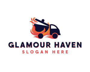 Flame Hotpot Truck Logo