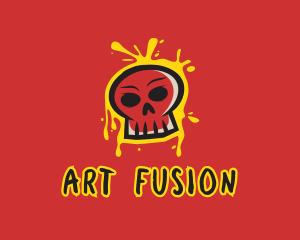 Skull Graffiti Art logo