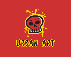Skull Graffiti Art logo