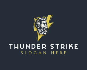 Thunder Bolt God logo design