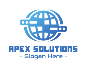 Global Server Tech Company logo design