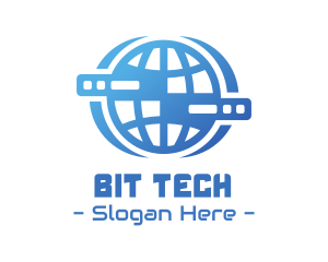 Global Server Tech Company logo design