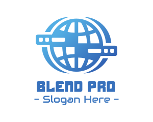 Global Server Tech Company logo design