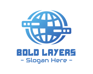 Global Server Tech Company logo design