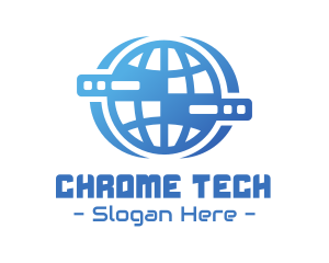 Global Server Tech Company logo design