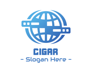 Global Server Tech Company logo design