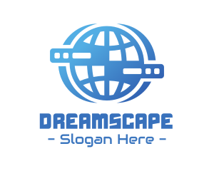 Global Server Tech Company logo design