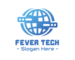 Global Server Tech Company logo design