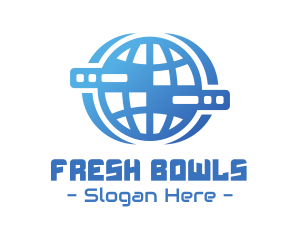 Global Server Tech Company logo design