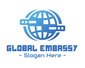 Global Server Tech Company logo design