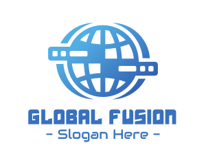 Global Server Tech Company logo design