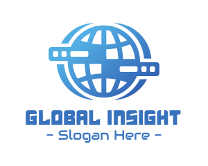 Global Server Tech Company logo design