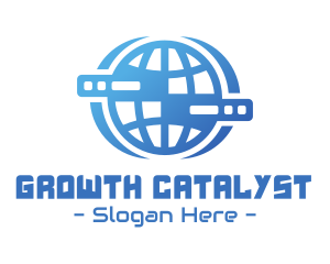 Global Server Tech Company logo design