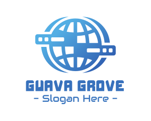 Global Server Tech Company logo design