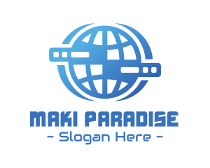 Global Server Tech Company logo design