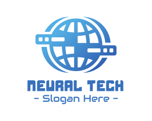 Global Server Tech Company logo design