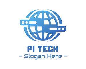 Global Server Tech Company logo design