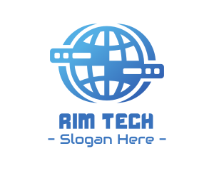 Global Server Tech Company logo design