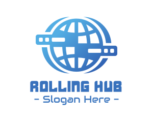 Global Server Tech Company logo design