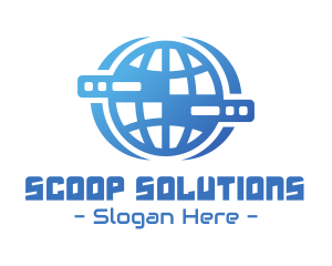 Global Server Tech Company logo design