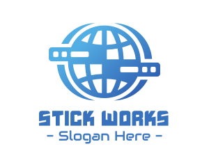 Global Server Tech Company logo design