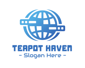 Global Server Tech Company logo design