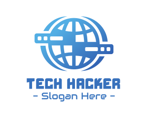 Global Server Tech Company logo design