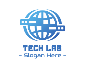 Global Server Tech Company logo design