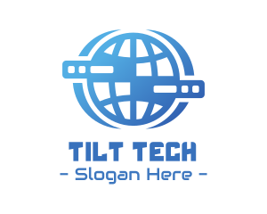 Global Server Tech Company logo design