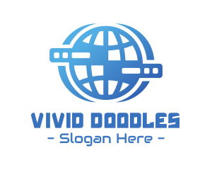 Global Server Tech Company logo design