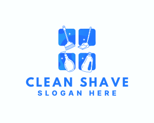 Cleaning Tools Housekeeping logo design