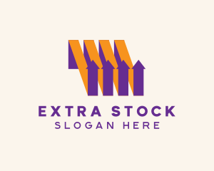 Stock Exchange Arrow logo design
