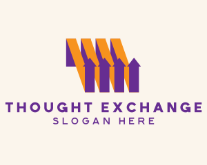 Stock Exchange Arrow logo design