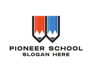 Colored School Pencil logo