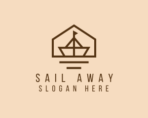 Paper Boat House Sailing logo