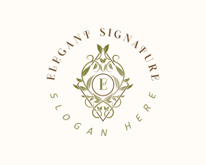 Elegant Leaves Luxury logo design