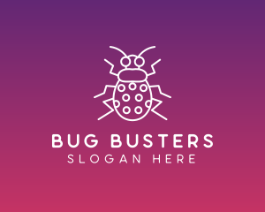 Insect Bug Outline logo design