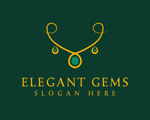 Elegant Golden Necklace logo
