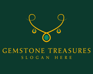 Elegant Golden Necklace logo