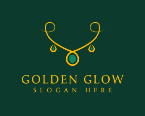 Elegant Golden Necklace logo