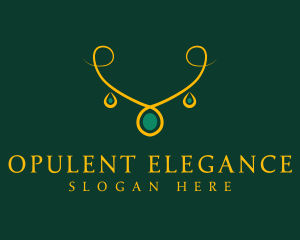 Elegant Golden Necklace logo